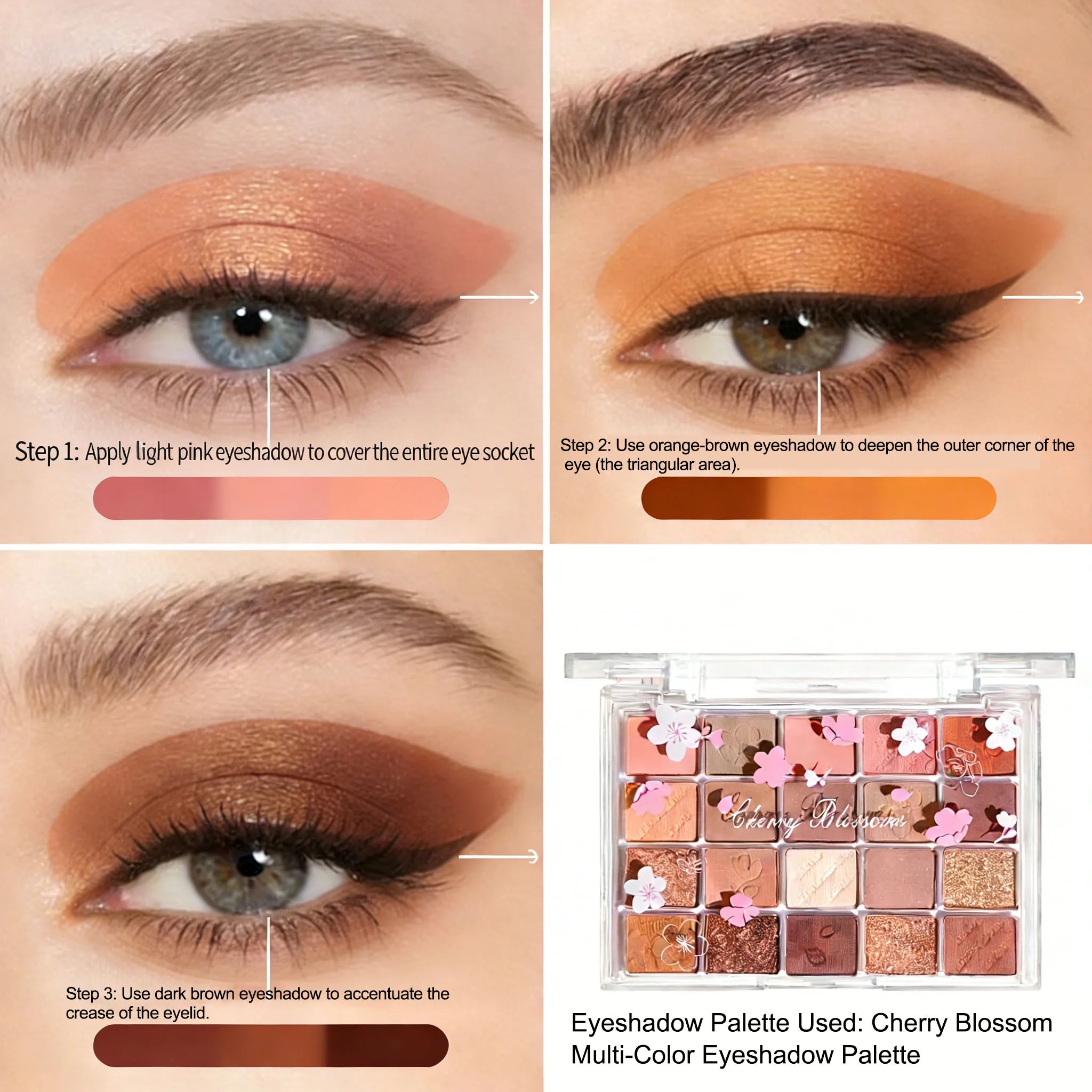 20-Color Eyeshadow Palette - Glitter Shimmer And Matte  Long-Lasting Makeup