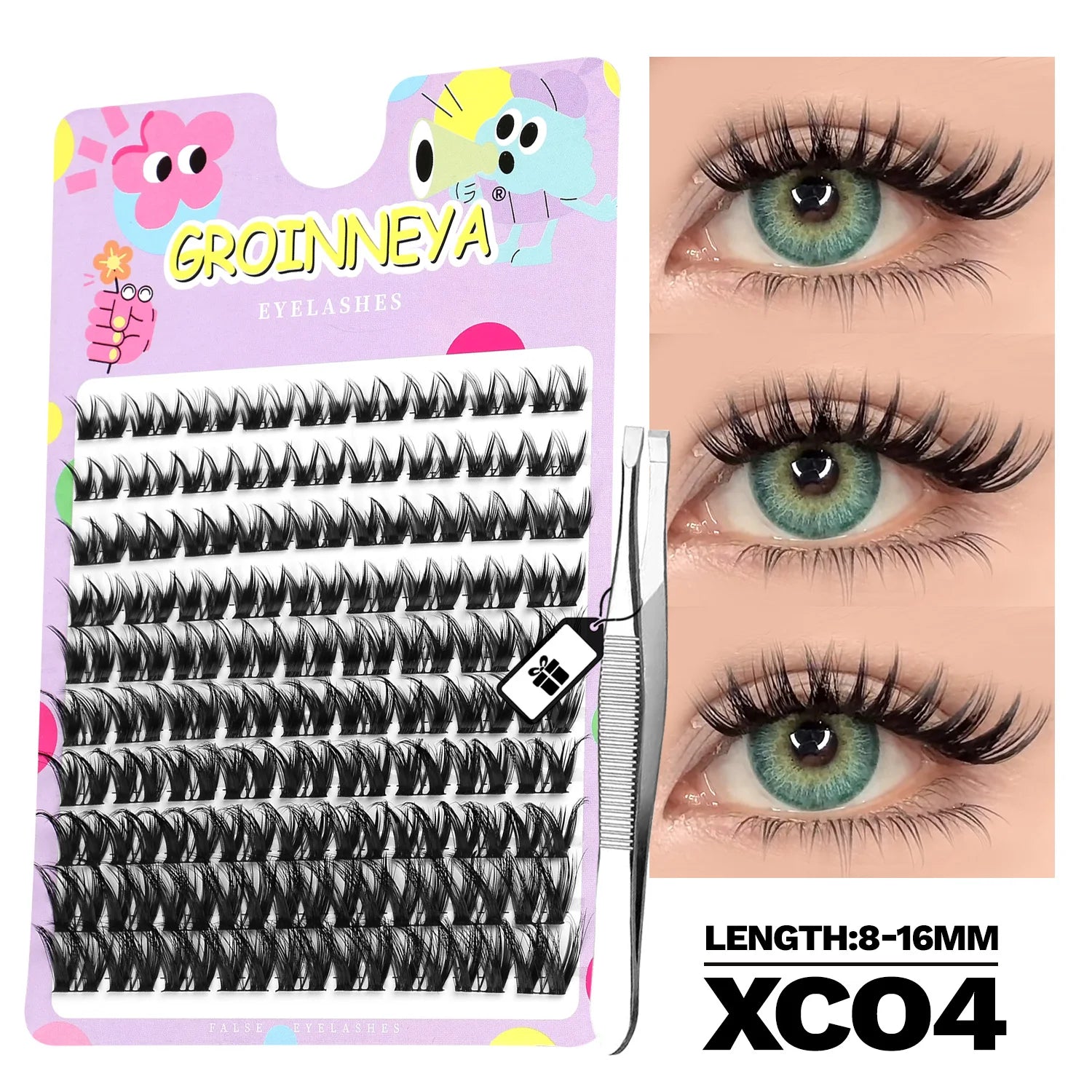 DIY Lash Clusters Kit - Natural Wispy Individual Eyelash Extensions