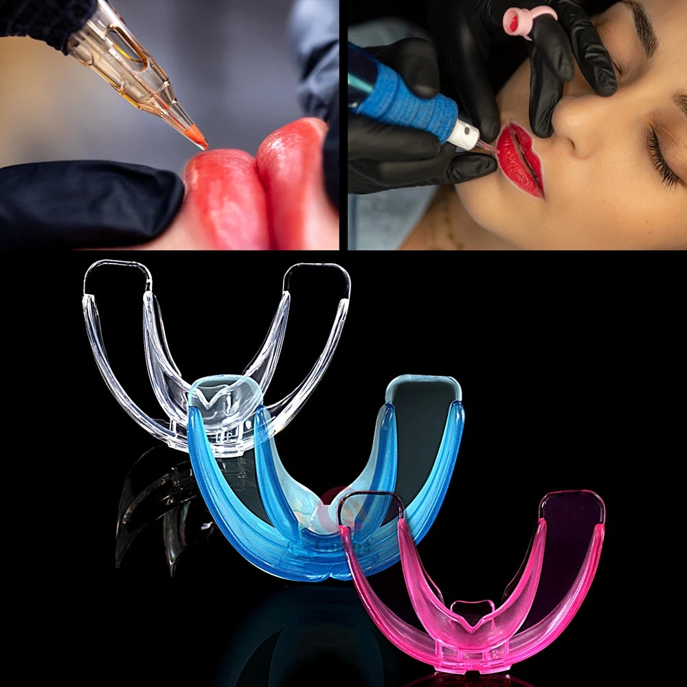 Professional Silicone Lip Braces for Permanent Makeup and Microblading - 3 Colors