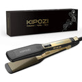 KIPOZI Professional Titanium Hair Straightener - LCD Digital Flat Iron