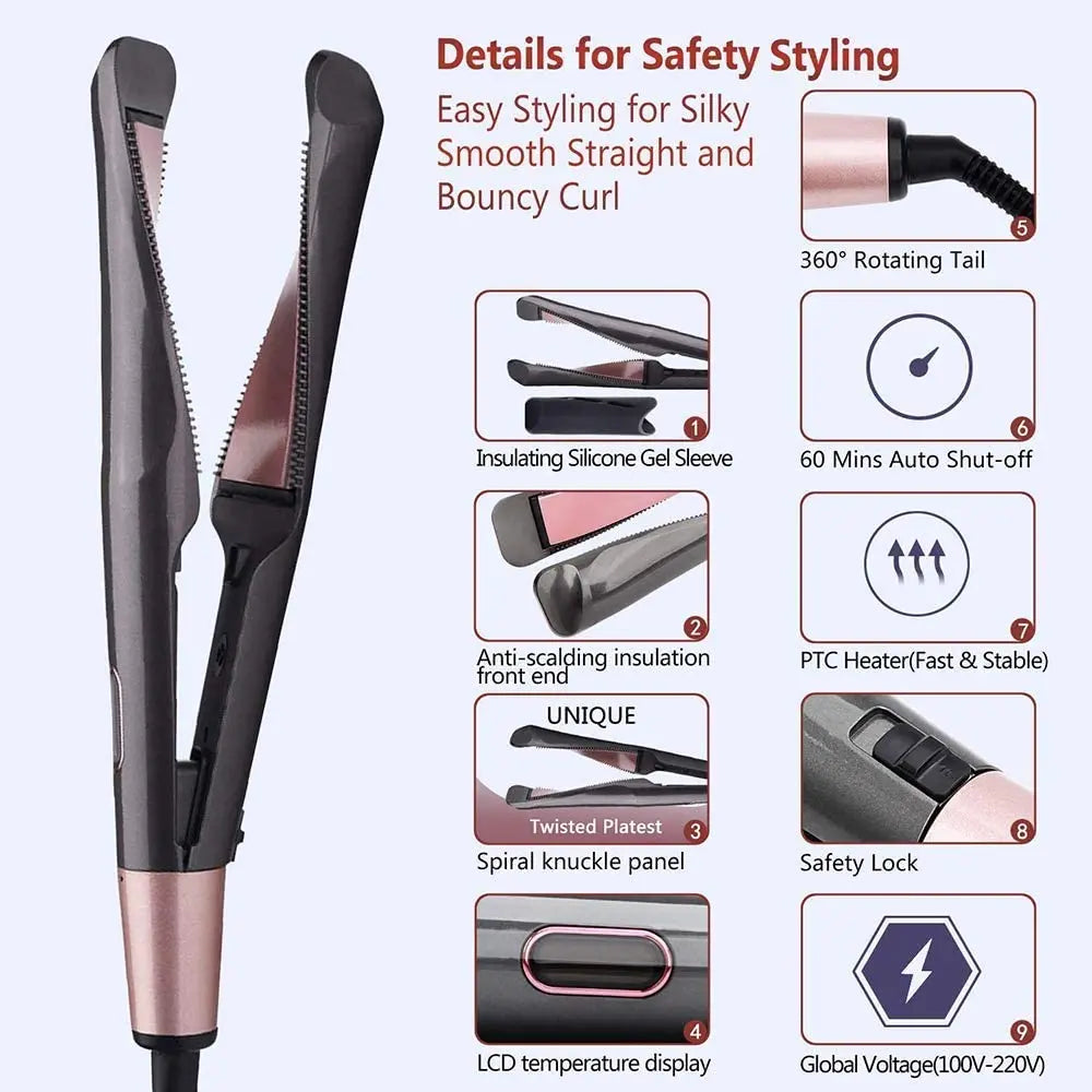 2 in 1 Hair Styler Pro - Straighten & Curl