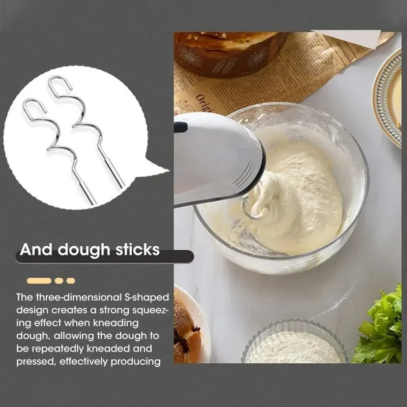 7-Speed  Electric Hand Mixer - Portable Baking and Cooking Mixer