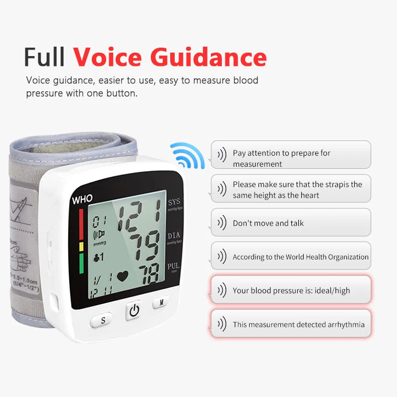 💕 Digital Wrist Blood Pressure Monitor - Fast and Accurate Reading
