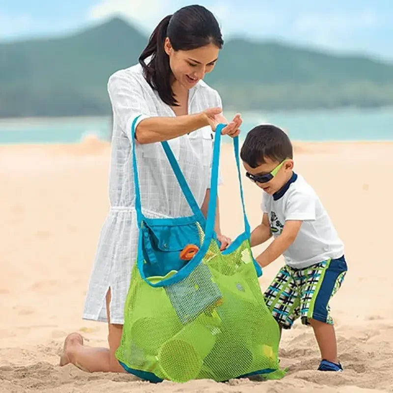 Kids Beach Mesh Bag - Sand - Free Toy Storage Tote