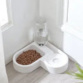 2- In -1 Automatic Pet Feeder and Water Bowl - 500ml Slow Feedling Bowl for Cats and Dogs
