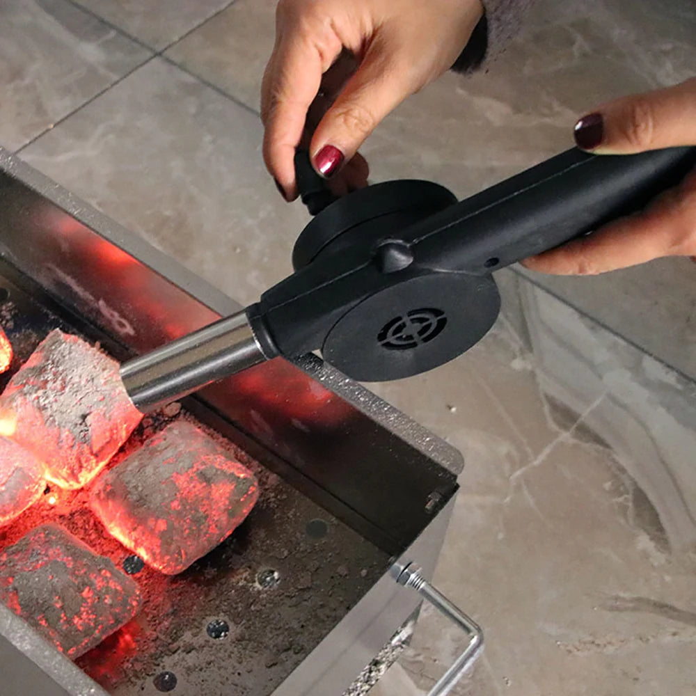 🔥BBQ Fire Starter Fan- Portable Hand Crank Air Blower🔥
