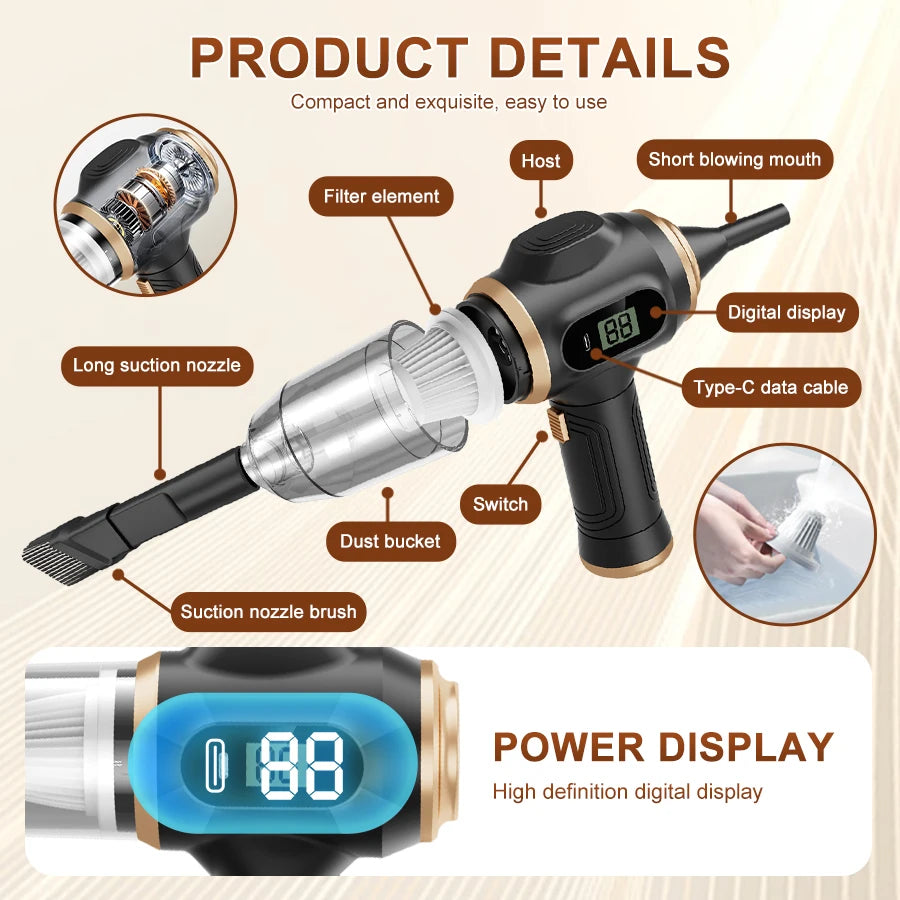 Portable Car Vacuum Pro