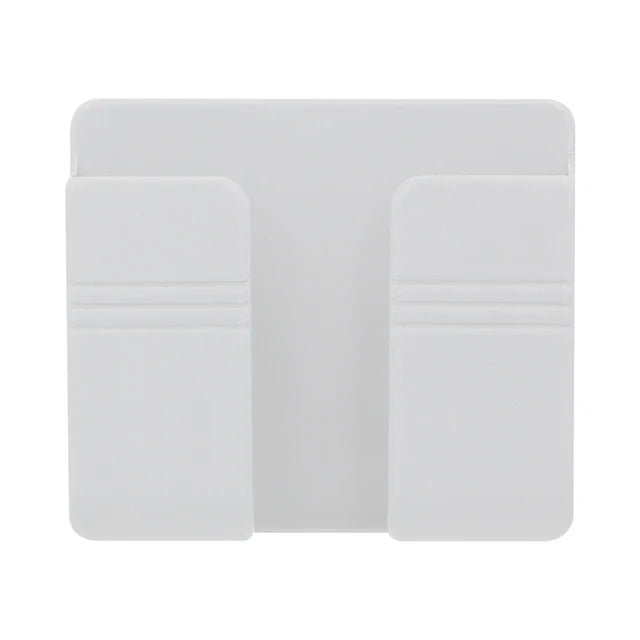 Wall Mount Phone and Remote Holder - No- Drill Storage Organizer (1, 2 or 4 Pack)