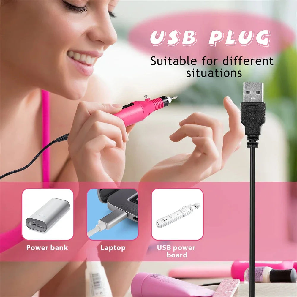 💫 Proffessional Electric Nail Drill Machine - Manicure and Pedicure Kit