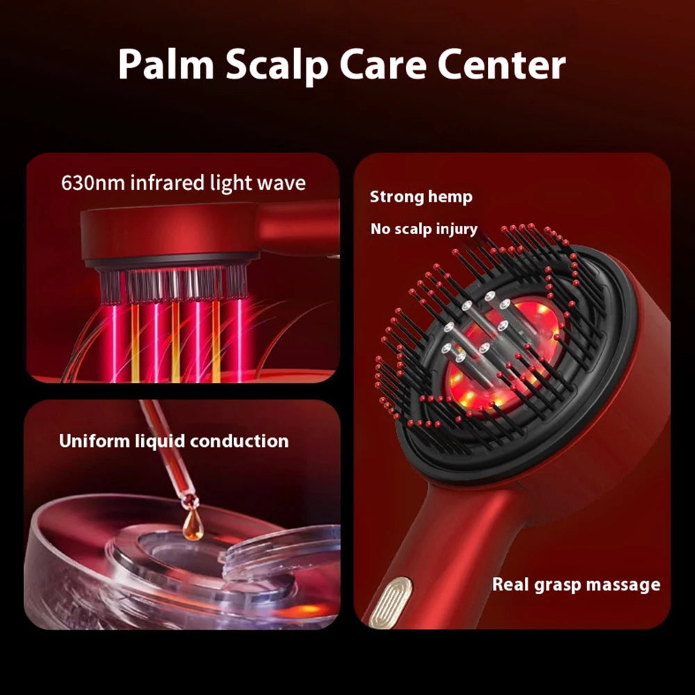 Electric Scalp Massager & Hair Growth Comb - Red Light Therapy