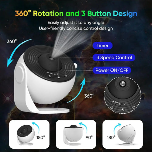 Galaxy Star Projector Pro - HD Space Light