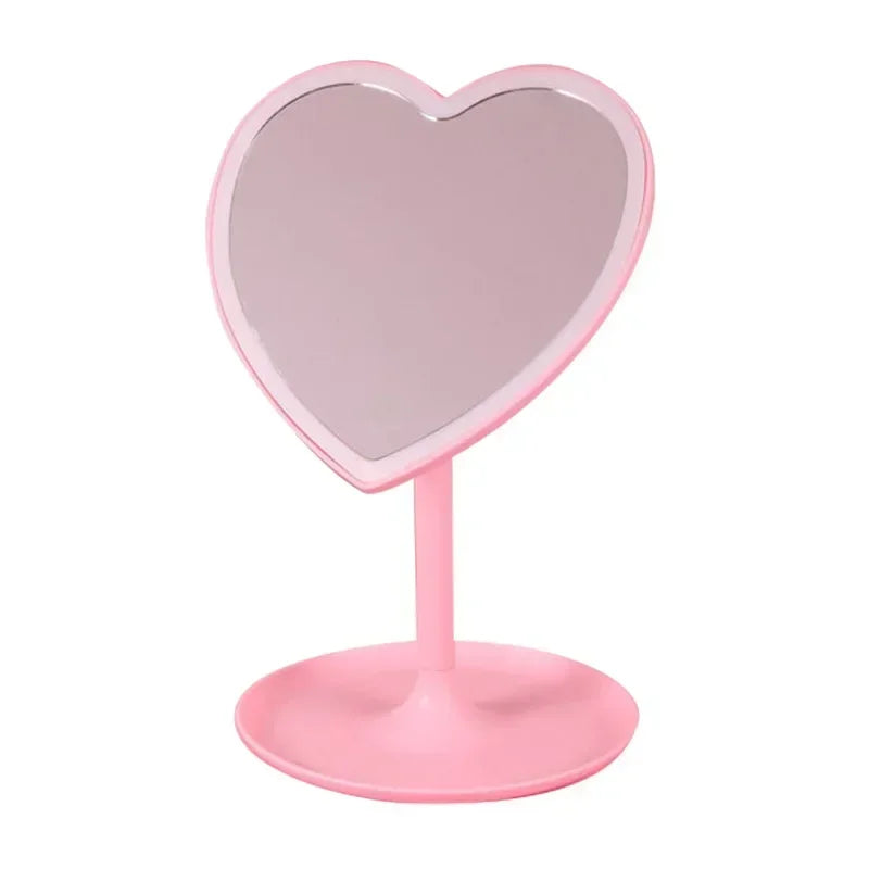 Heart Shape LED Makeup Mirror