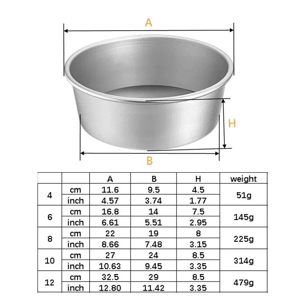 Premium Non-Stick Round Cake Pan - Removable Bottom Baking Mold