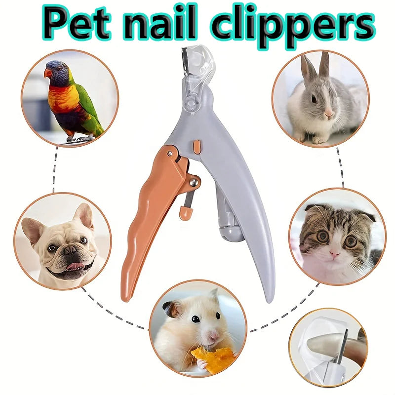 LED Light Pet Nail Clipper with Magnifying Glass – Safe Nail Trimmer Tool for Dogs & Cats.