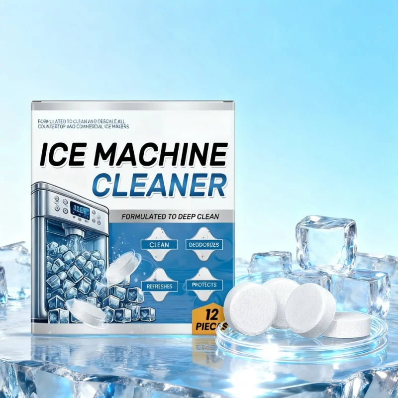 Ice Machine Cleaning Tablets - 12 Pack Descaler and Odor Remover
