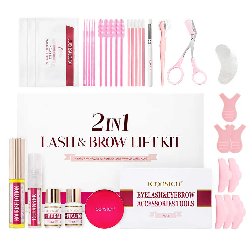 Professional Lash Lift and Brow Lamination Kit - Lasts 6-8 Weeks