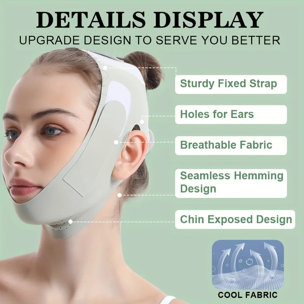 💫 V-Line Face Slimming Band - Chin Lift and Jawline Shaping Strap
