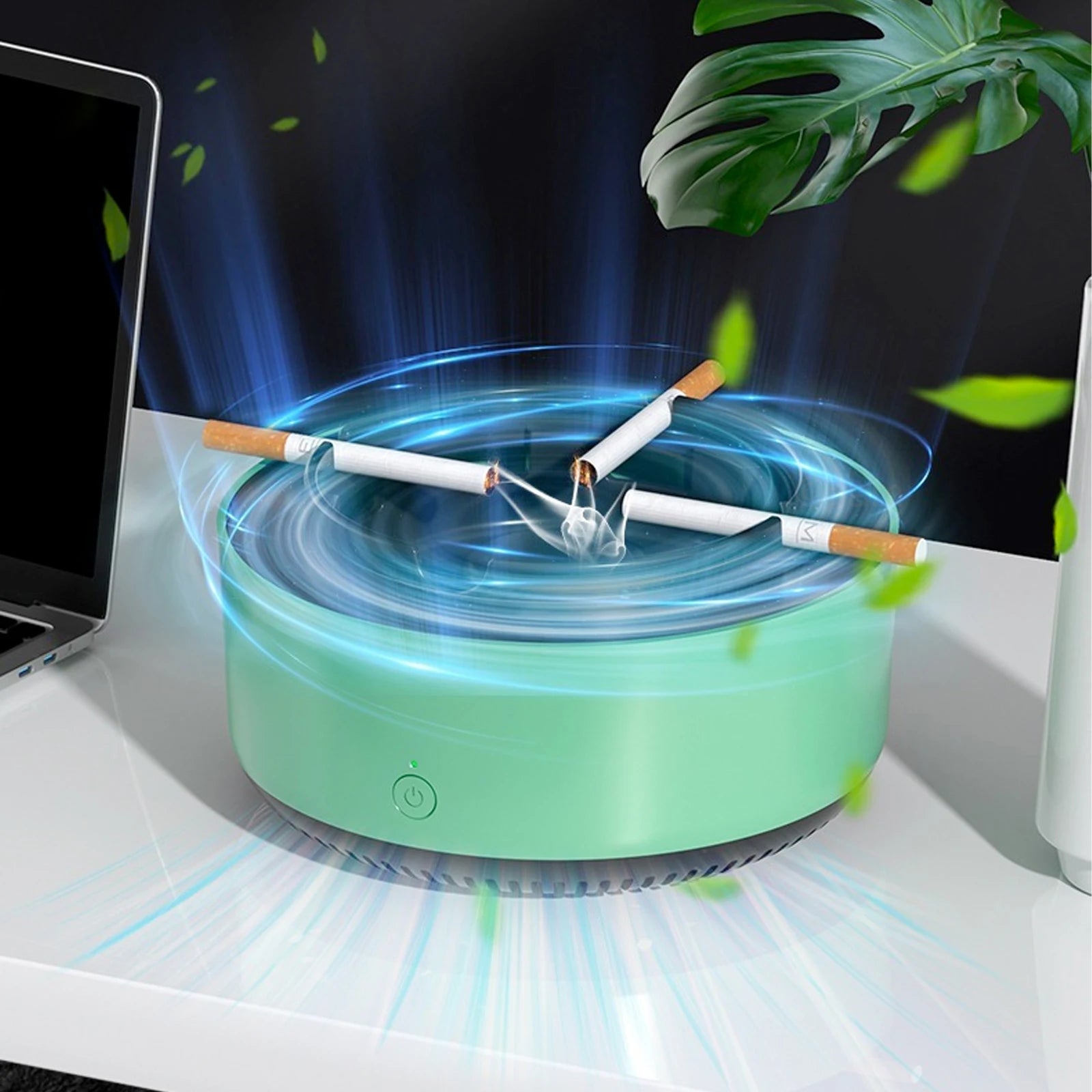 😮‍💨 Intelligent Smoke - Free Ashtray with Built - In Air Filter