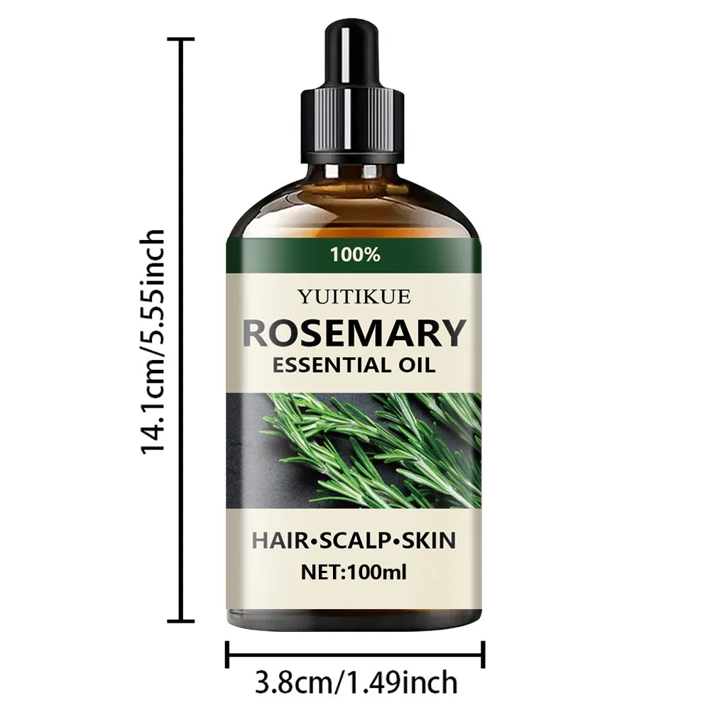 100% Pure Rosemary Essential Oil - Hair Growth, Scalp and Skin Care