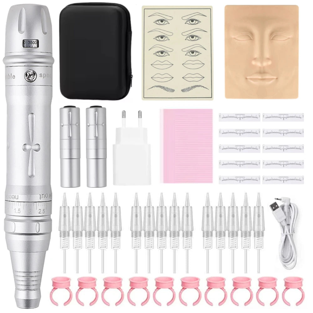 Wireless PMU Machine Kit - Professional Permanent Makeup Pen For Brows and Lips
