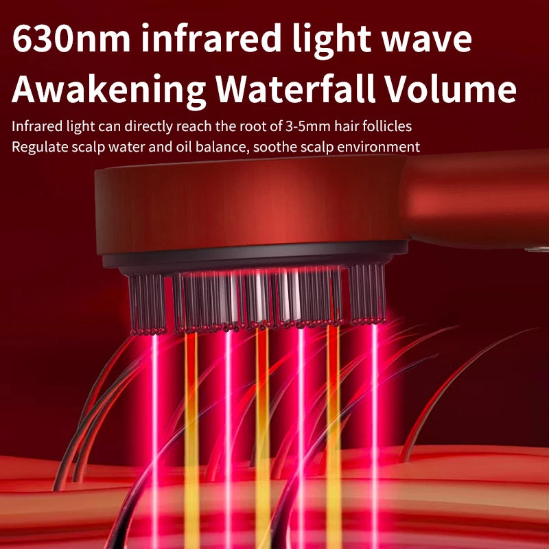 Electric Scalp Massager & Hair Growth Comb - Red Light Therapy