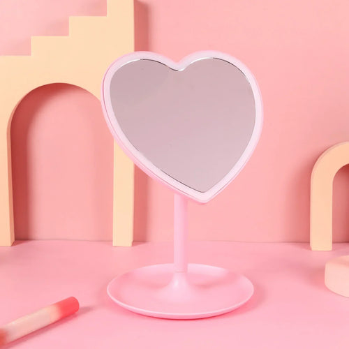 Heart Shape LED Makeup Mirror