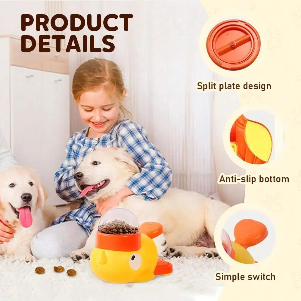 2-In-1 Dog Interactive Slow Feeder Bowls & Food Puzzle Treat Dispenser