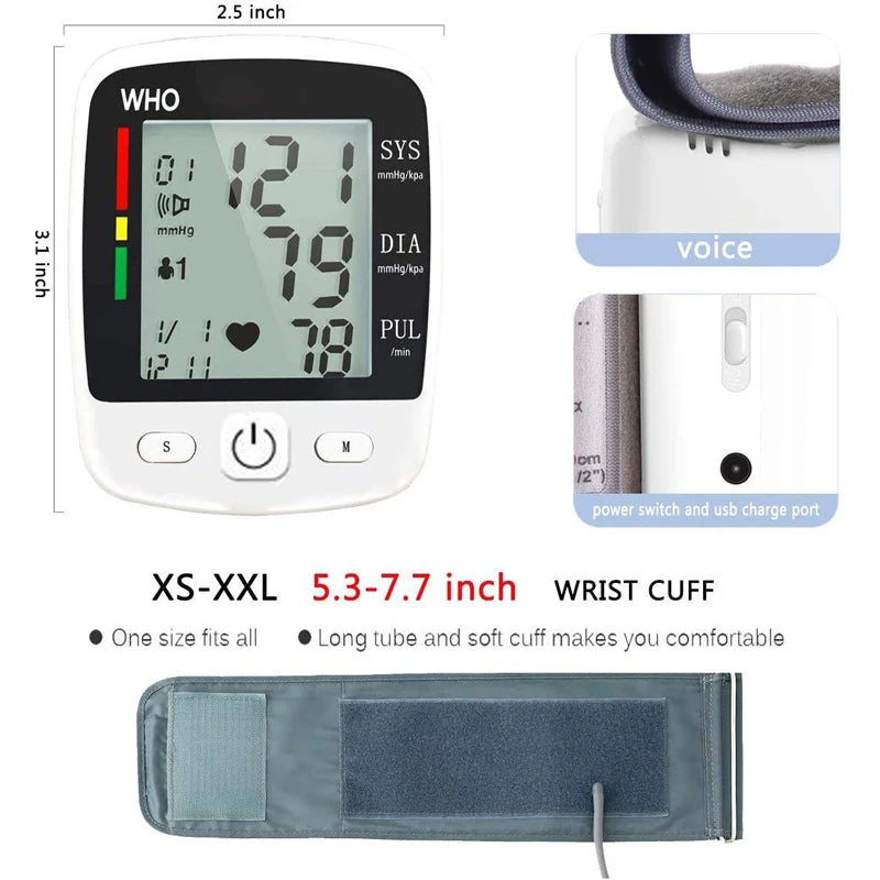 💕 Digital Wrist Blood Pressure Monitor - Fast and Accurate Reading
