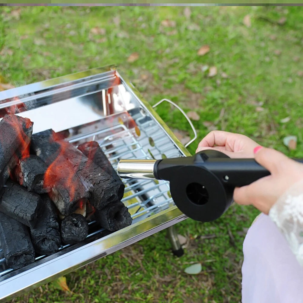 🔥BBQ Fire Starter Fan- Portable Hand Crank Air Blower🔥