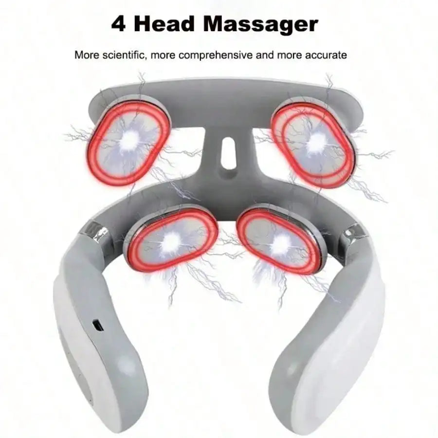Smart Neck Massager With Heat - 16 Modes USB Vervical Pain RElief