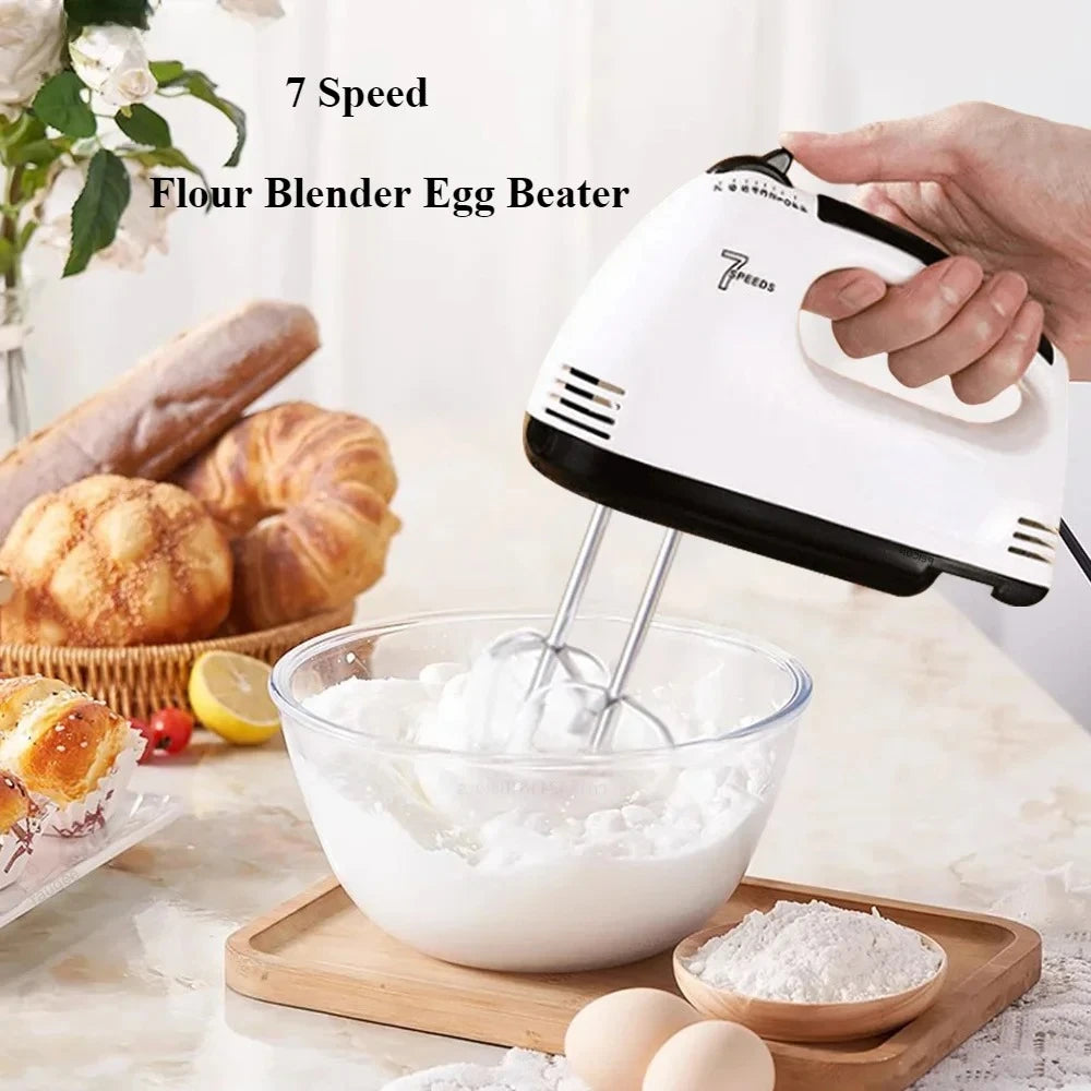 7-Speed  Electric Hand Mixer - Portable Baking and Cooking Mixer