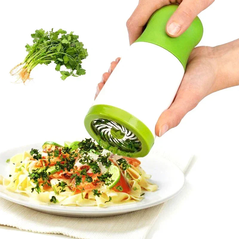 Manual Vegetable and Herb Chopper - Stainless Steel Kitchen Grinder