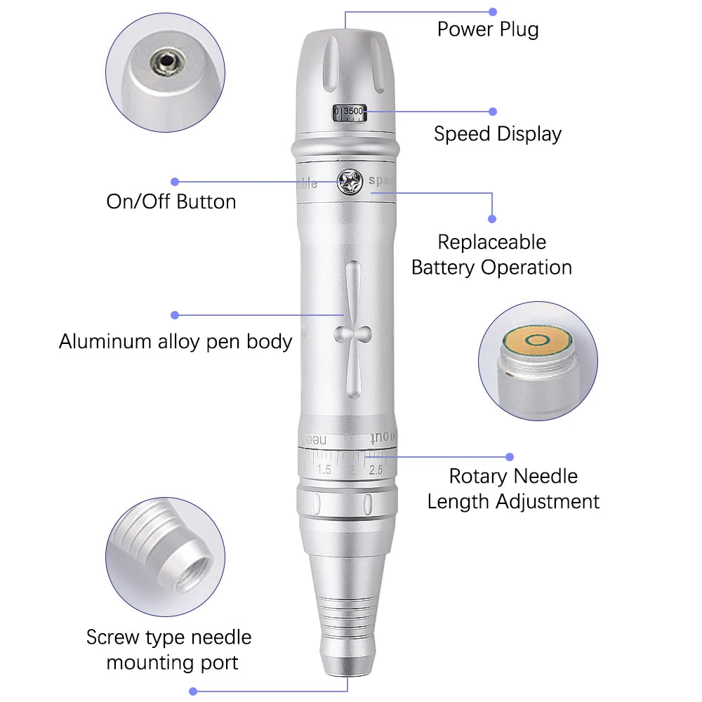 Wireless PMU Machine Kit - Professional Permanent Makeup Pen For Brows and Lips