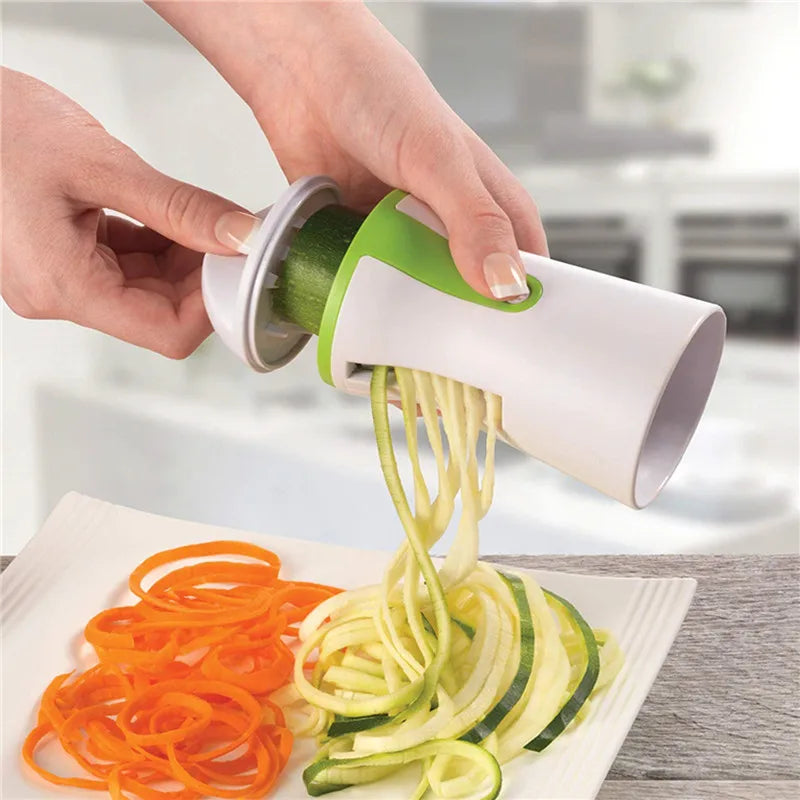 🥕 3-in-1 Vegetable Spiralizer Cutter - Make Zucchini Healthy Cooking