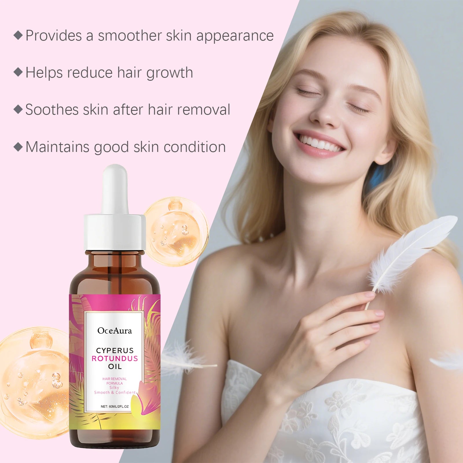 Hair Removal Essential Oil - Smooth Skin and Ingrown Hair Care