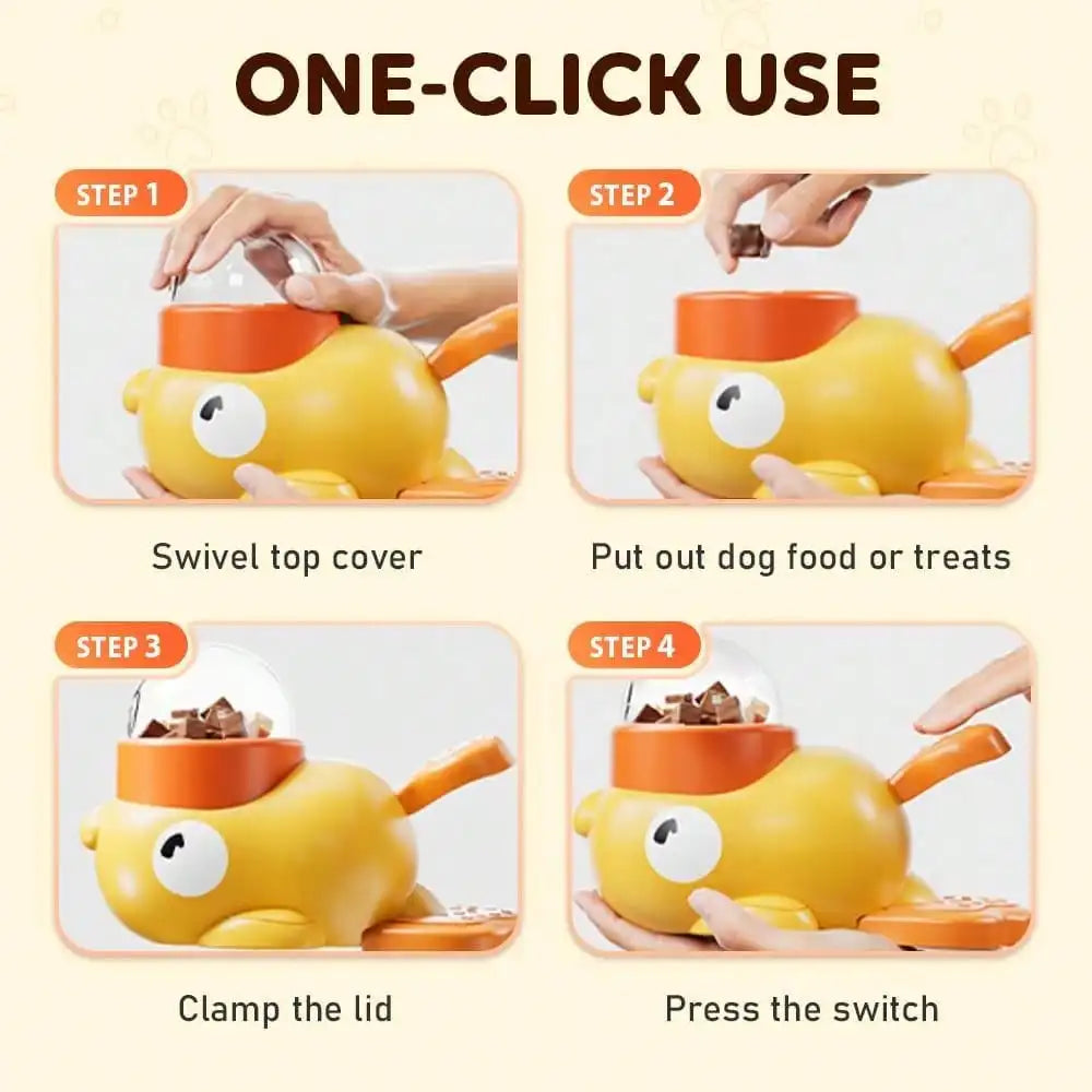 2-In-1 Dog Interactive Slow Feeder Bowls & Food Puzzle Treat Dispenser
