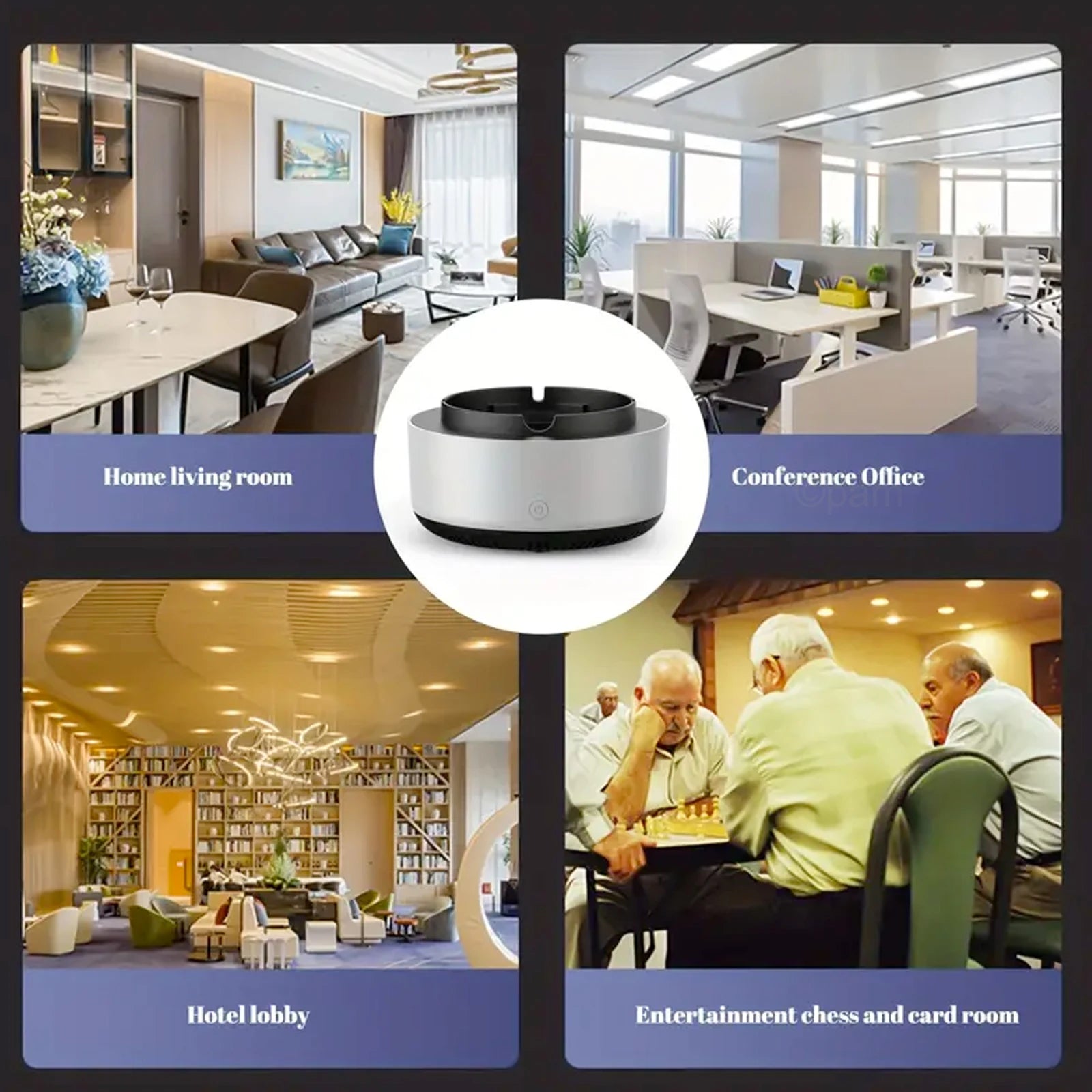 😮‍💨 Intelligent Smoke - Free Ashtray with Built - In Air Filter