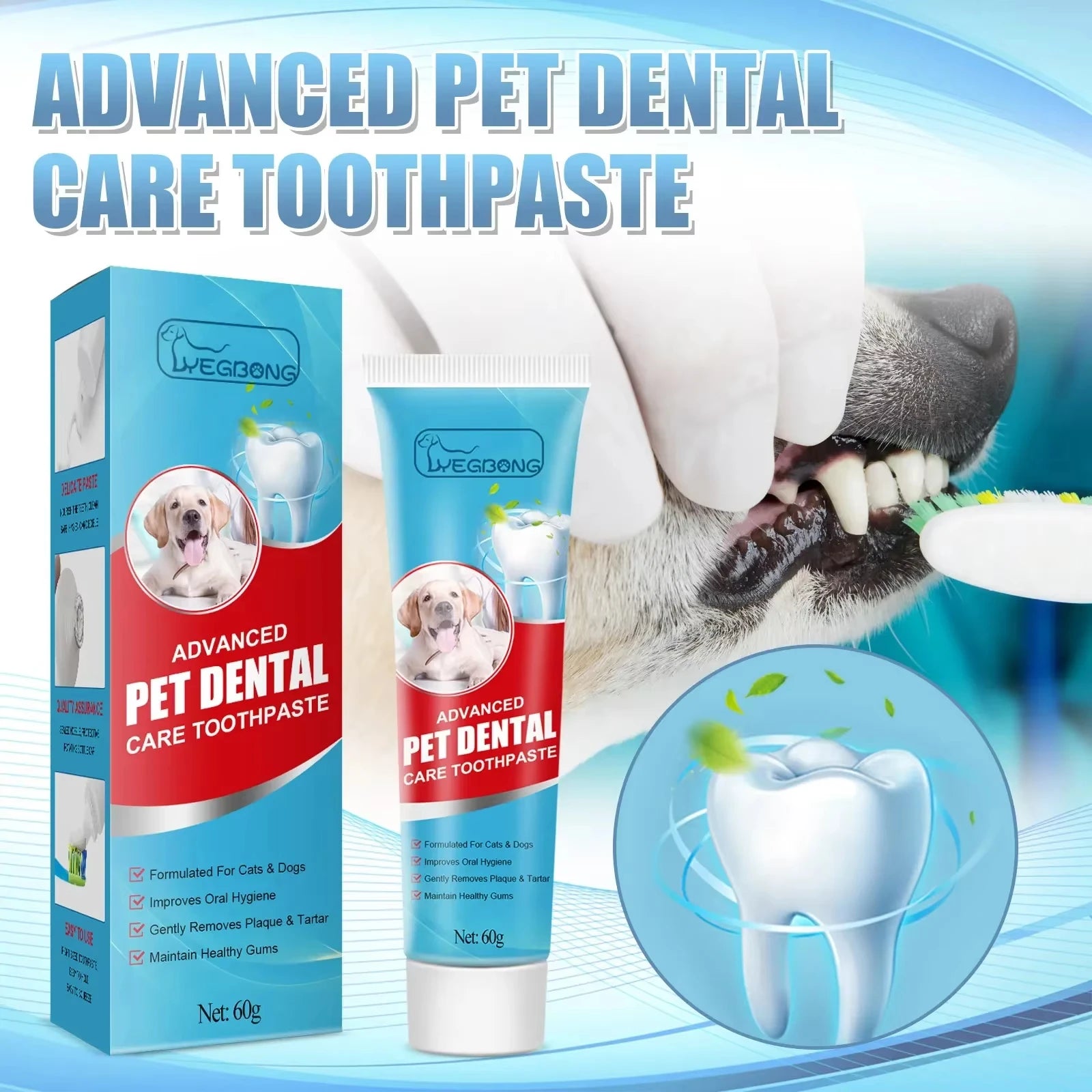 Dog Toothpaste / Fresh Breath and Tartar Control For Dogs and Cats