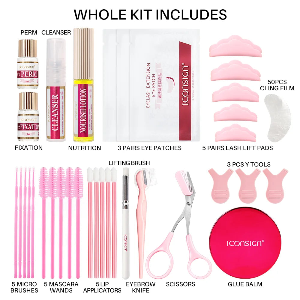 Professional Lash Lift and Brow Lamination Kit - Lasts 6-8 Weeks