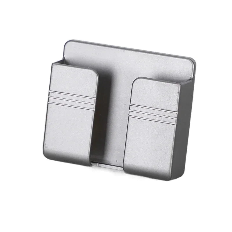 Wall Mount Phone and Remote Holder - No- Drill Storage Organizer (1, 2 or 4 Pack)