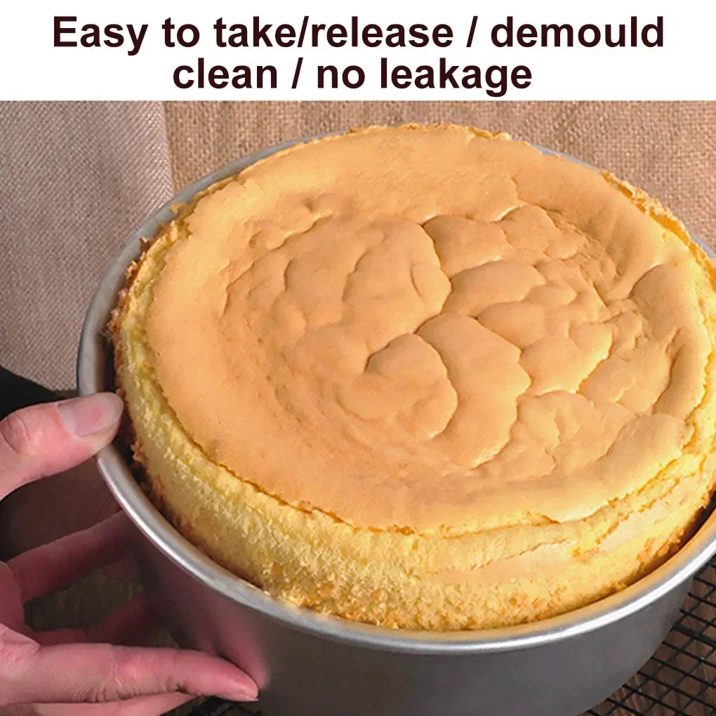 Premium Non-Stick Round Cake Pan - Removable Bottom Baking Mold