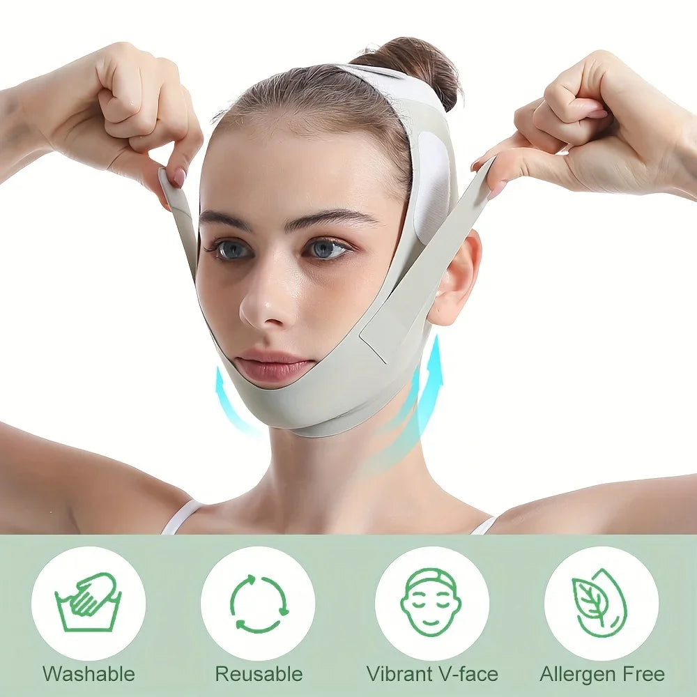 💫 V-Line Face Slimming Band - Chin Lift and Jawline Shaping Strap