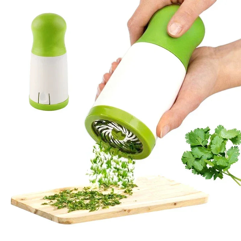 Manual Vegetable and Herb Chopper - Stainless Steel Kitchen Grinder