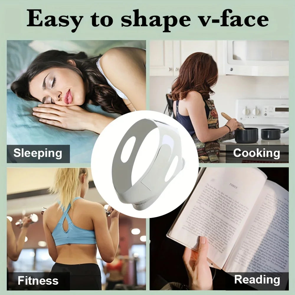 💫 V-Line Face Slimming Band - Chin Lift and Jawline Shaping Strap