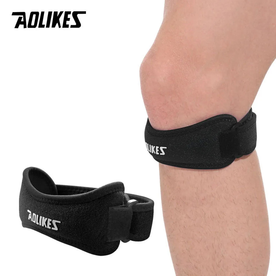 AOLIKES 1PCS Patella Tendon Knee Straps, Knee Brace Knee Support Patellar Stabilizer for Running Hiking Tennis Jumping Arthritis