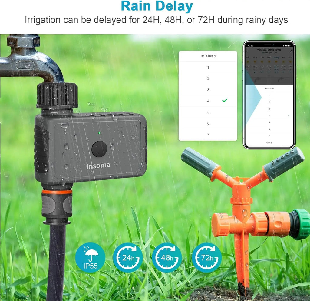 Smart Water Timer Pro - Wifi Automatic Irrigation Controller.