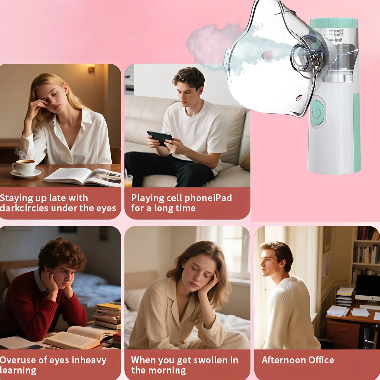 Portable Mini Facial Steamer - USB Nano Face Mist Hydration Sprayer