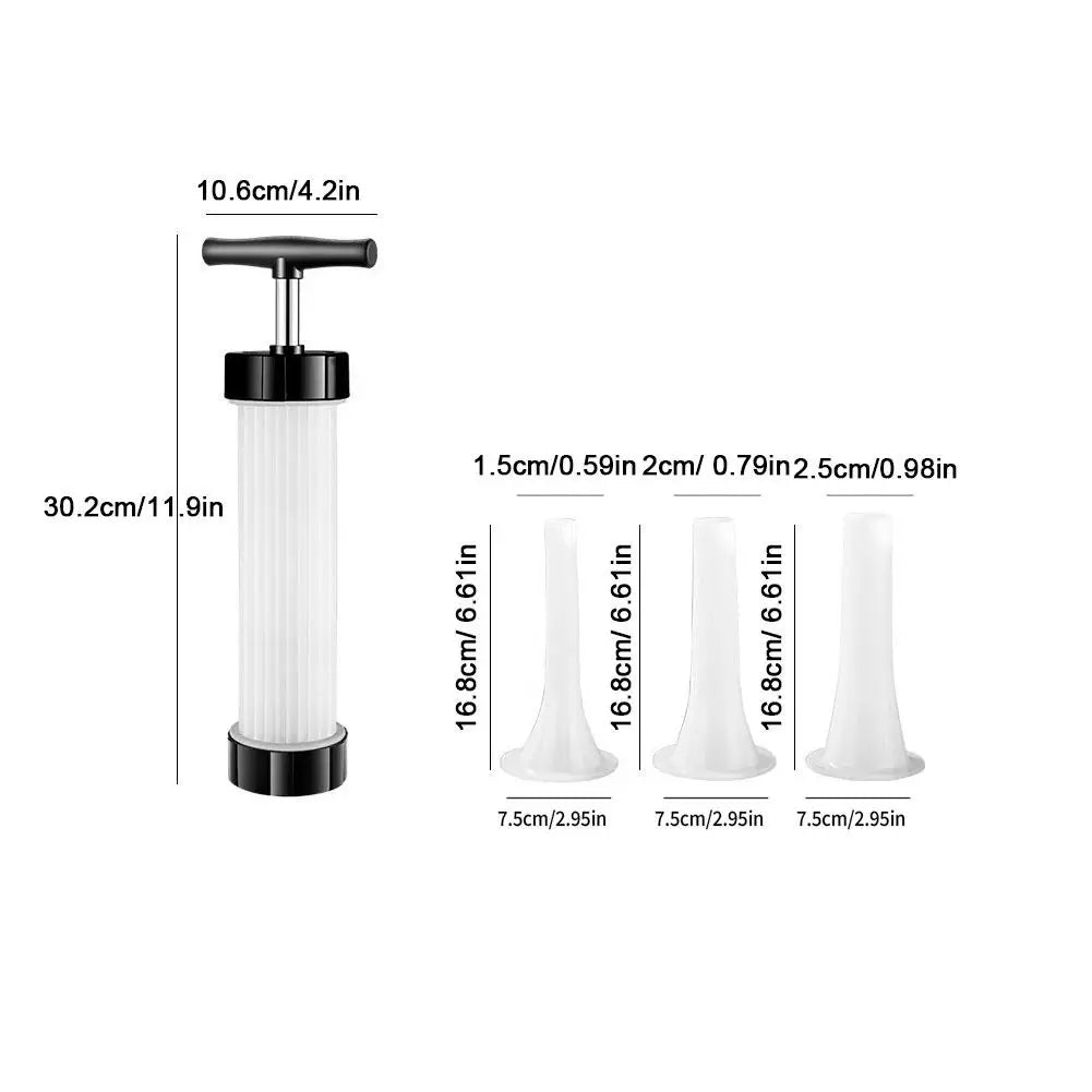 Manual Sausage Stuffer KIt - Homemade Meat Filling Syringe