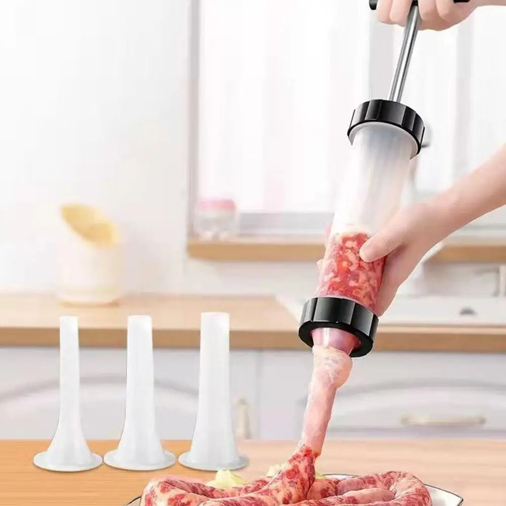 Manual Sausage Stuffer KIt - Homemade Meat Filling Syringe