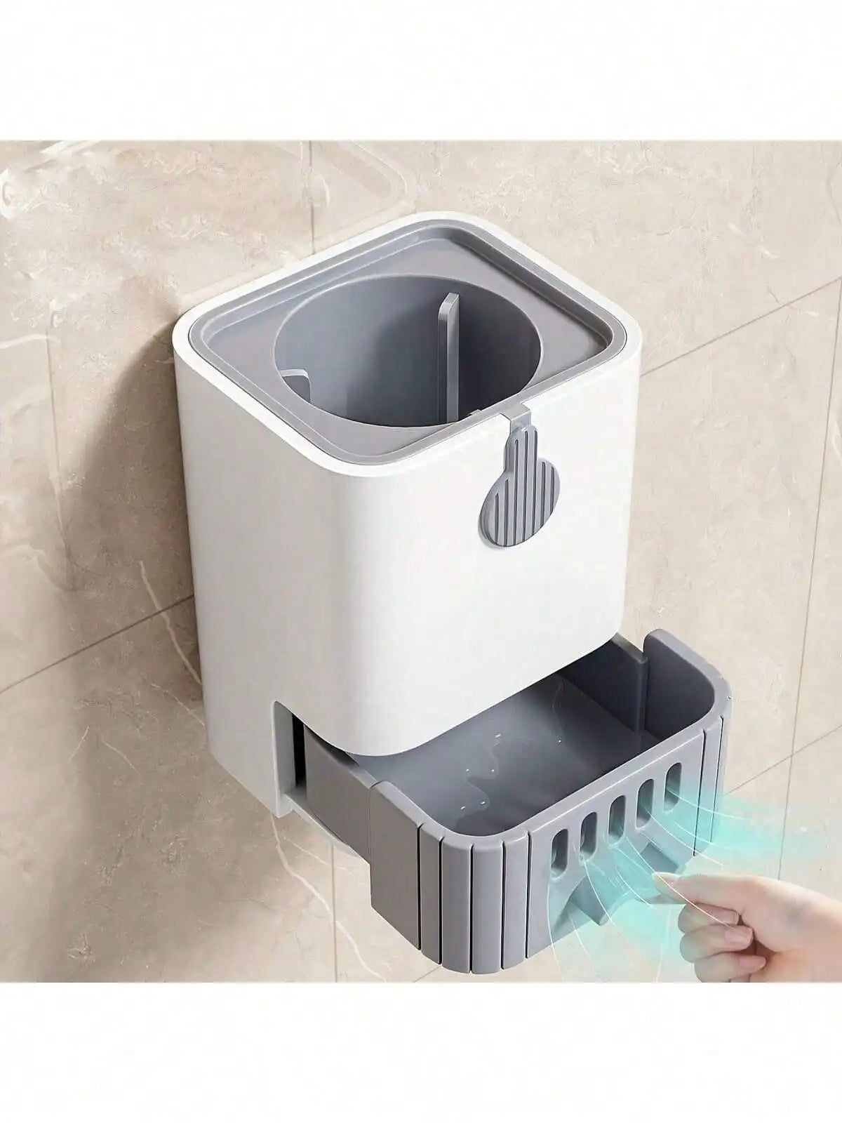 Silicone Toilet Cleaning Brush Set with Holder - Deep Cleaning Bathoroom Brush